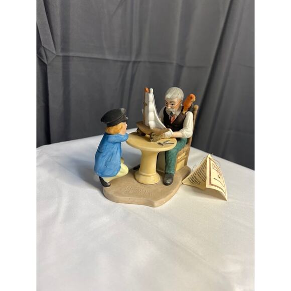 1985 Norman Rockwell Limited Edition "Sea Captain" Authentic Figurine Americana - Picture 6 of 11